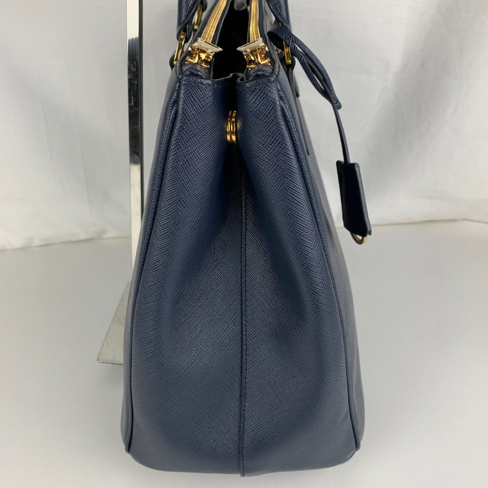 New Prada Galleria Lux Baltico Double Zip Tote - Picture 6 of 9